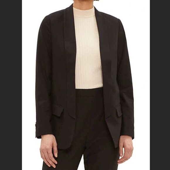 Frank and Oak The Transit Packable Black Blazer Sz S - Picture 2 of 9